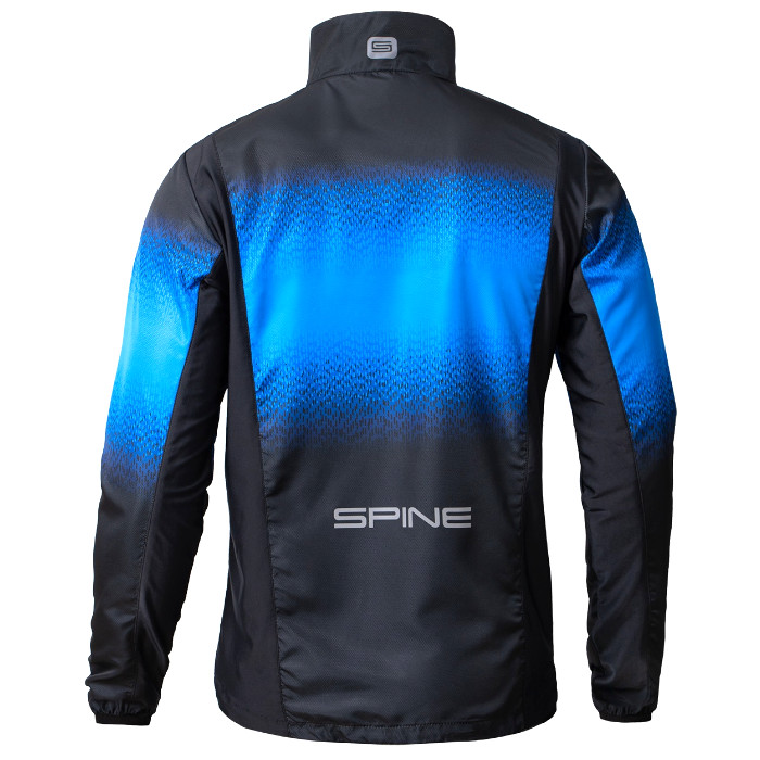 Куртка для бега SPINE Running (черный/синий)