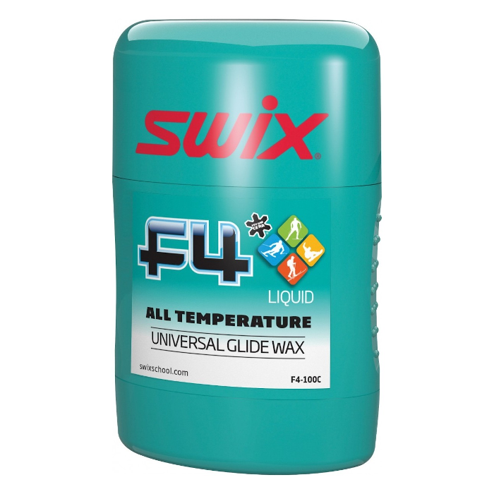 Экспресс смазка SWIX F4-100C (эмульсия фторcодержащая, "универсальная")  100 ml.
