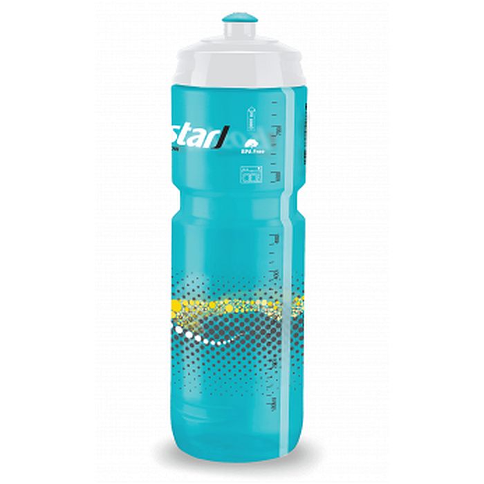 Фляга для питья ISOSTAR с клапаном (голубой/белый) 800 мл.