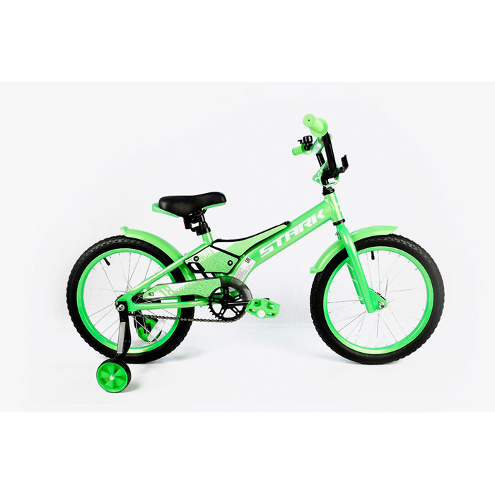 Велосипед STARK Tanuki 18 Boy (зеленый/белый) (2020)