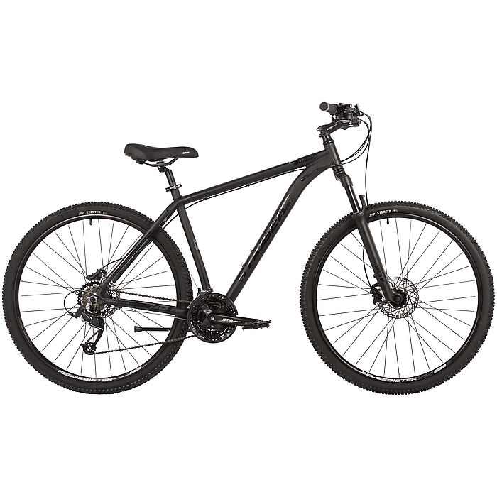 Велосипед STINGER Element Pro SE 29", Al, H-Disk Brake, 21-Speed (черный) (2022)
