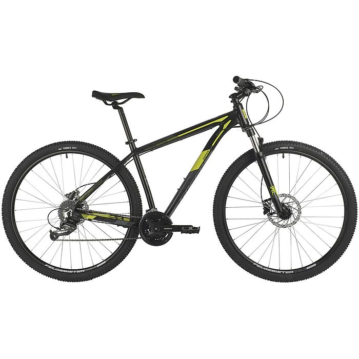 Велосипед STINGER Graphite Pro 29", Al, H-Disk Brake, 27-Speed (черный) (2021)
