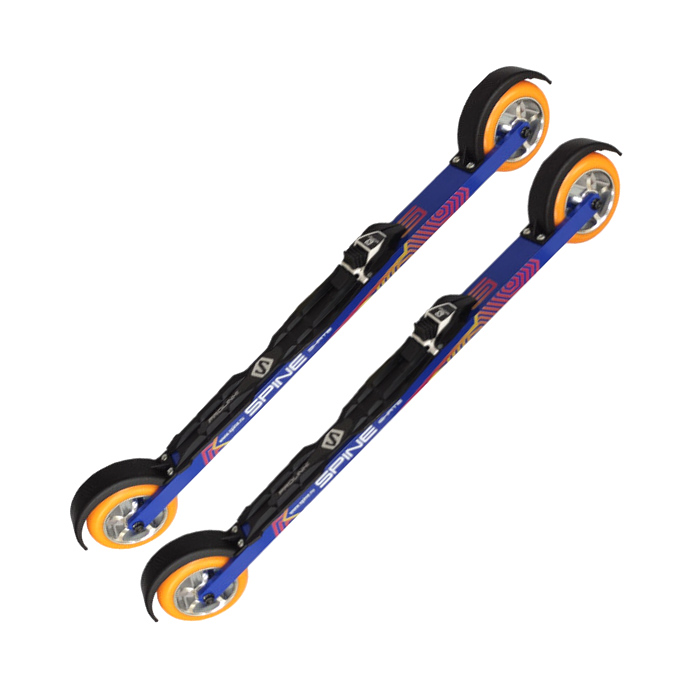 Лыжероллеры с креплениями SPINE Коньковые Concept Skate (615/86A_5/100х24/PU) (синий)