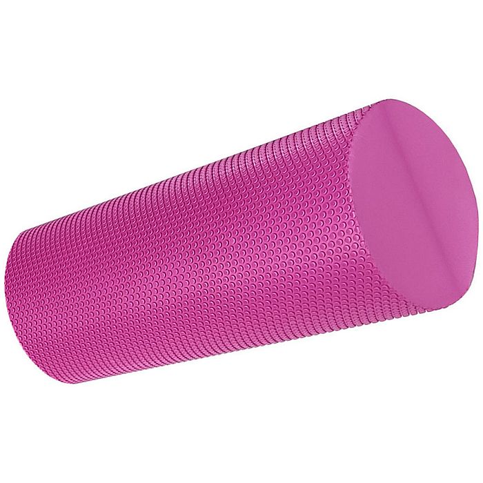 Ролик для йоги SPORTEX Профи 30х15 см, полумягкий (ЭВА) (розовый)