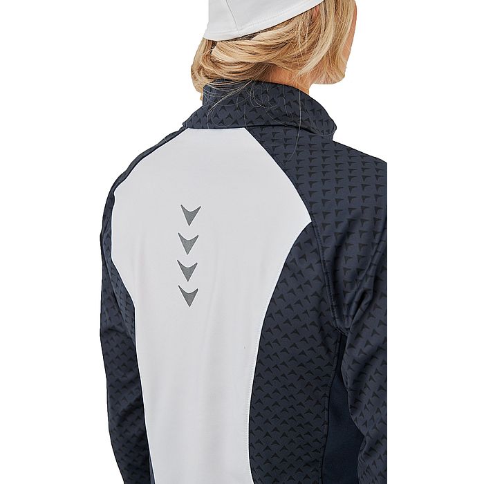 Куртка разминочная женская BIVIUM Баланс (синий/белый)