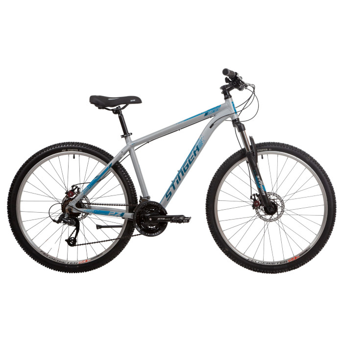Велосипед STINGER Element STD SE 27,5" (серый) (2022)