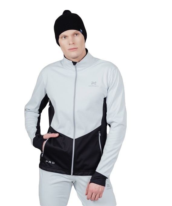 Куртка тренировочная NORDSKI Pro (серый/черный)