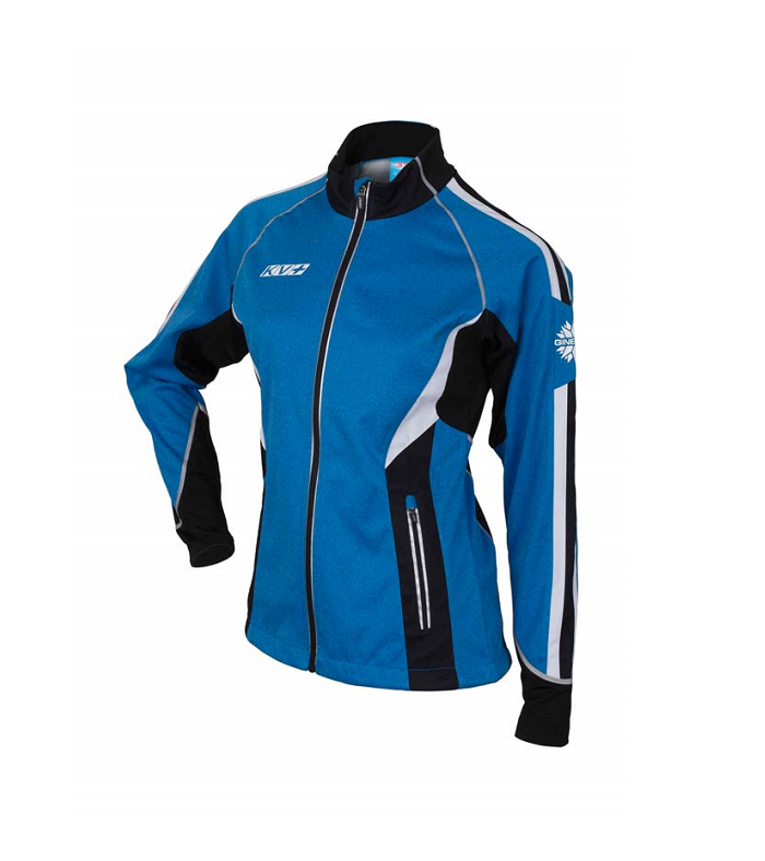 Куртка разминочная женская KV+ Ginevra (wind protection) (синий)