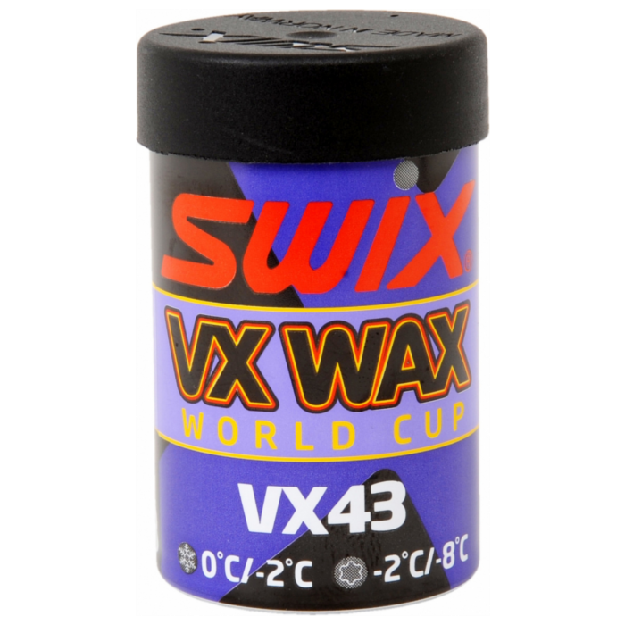 Мазь держания SWIX VX43 (высокофтористая) (0°С -8°С) 45 г.