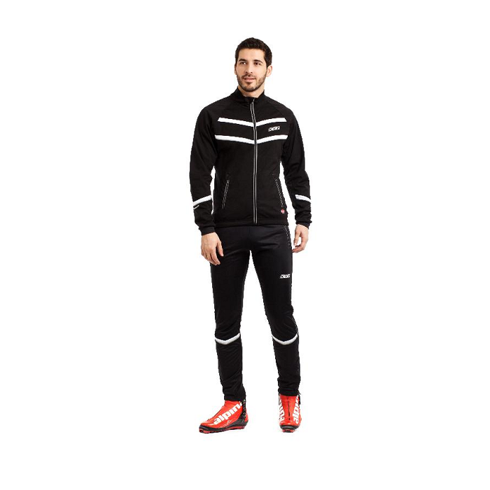 Куртка разминочная KV+ Premium (pro-wind-tech fabric) (черный)