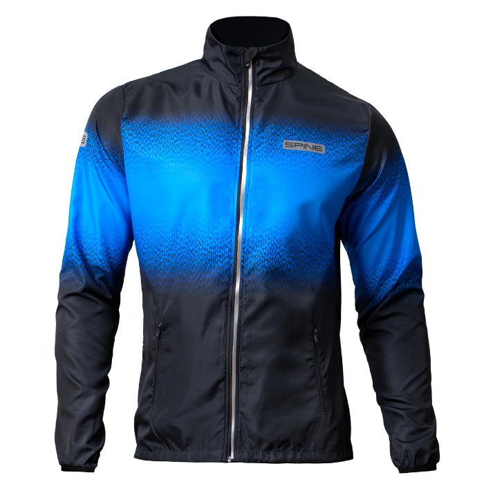Куртка для бега SPINE Running (черный/синий)