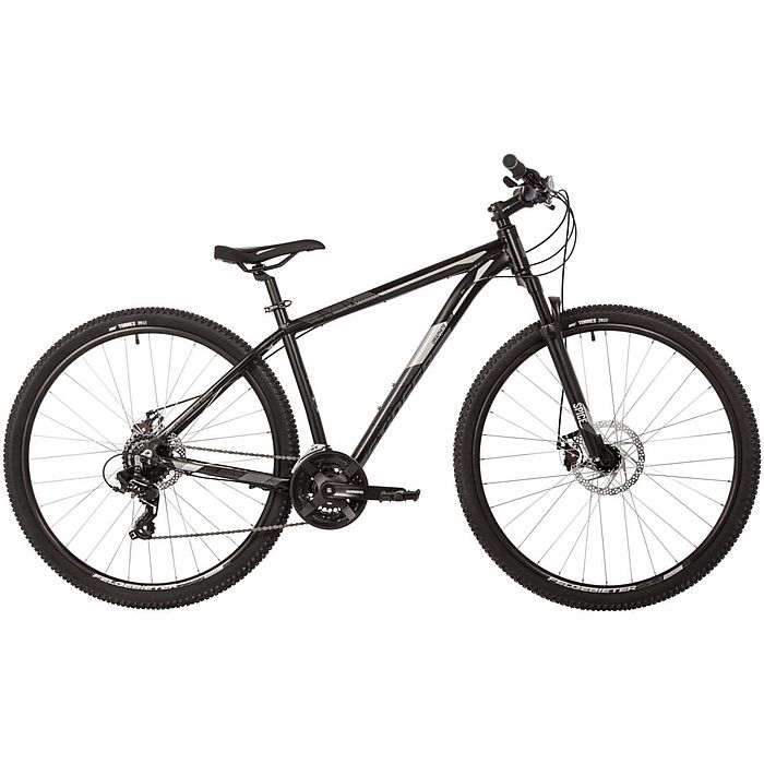 Велосипед STINGER Graphite STD 29", Al, M-Disk Brake, 24-Speed (черный) (2021)