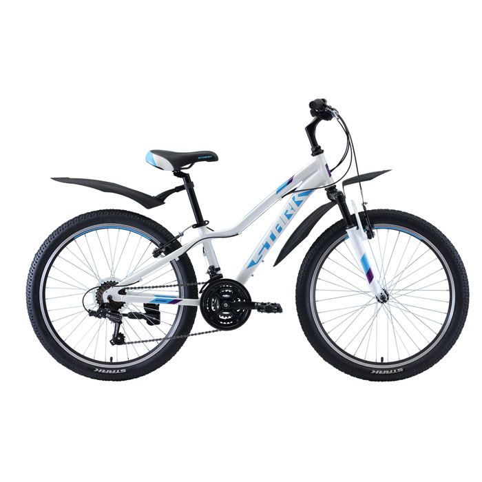 Велосипед STARK Bliss 24.1 V (белый/голубой) (2020)