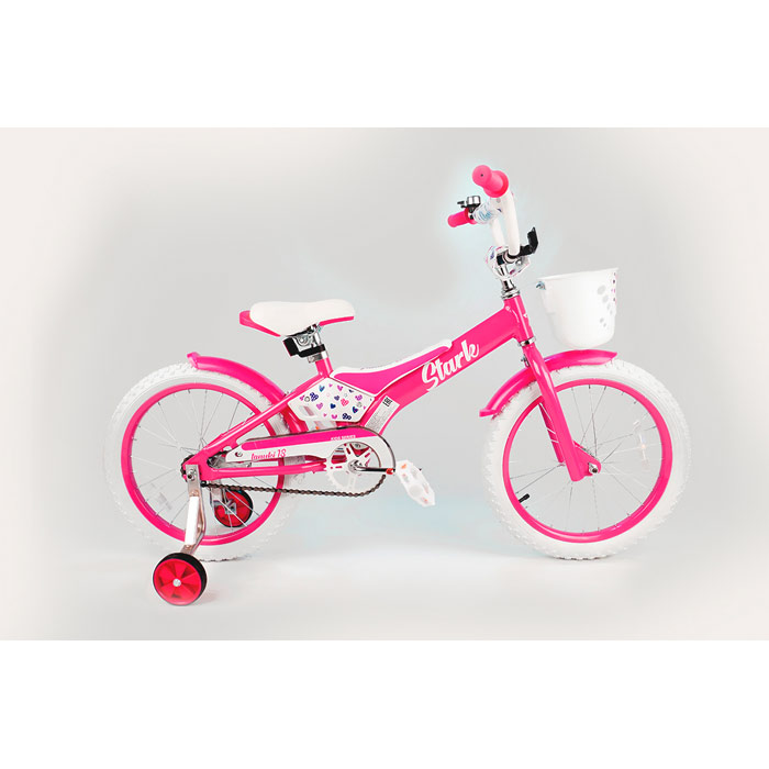 Велосипед STARK Tanuki 18 Girl (розовый/белый) (2020)