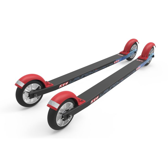 Лыжероллеры KV+ Коньковые Lunch Pro Skate Curved 60 см. (черный)