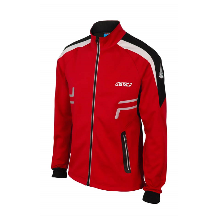 Куртка разминочная KV+ Cross (pro-wind-tech fabric) (красный/черный)