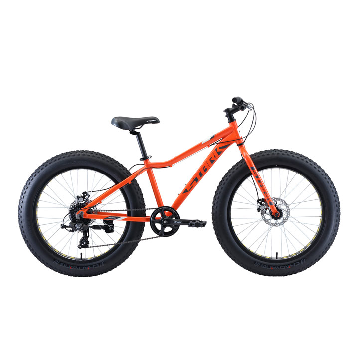 Велосипед STARK Rocket Fat 24.2 D (оранжевый/серый/белый) (2020)