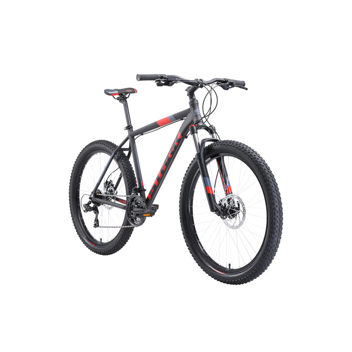 Велосипед STARK Hunter 27.2+ HD (черный/красный/серый) (2019)