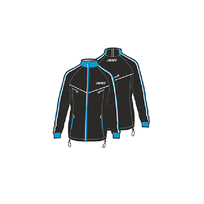 Куртка разминочная женская KV+ Falun (черный)