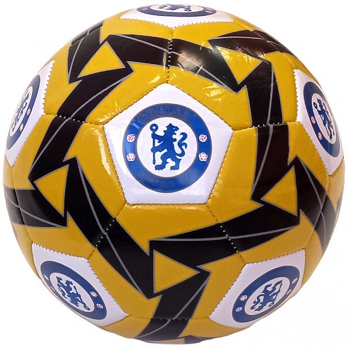 Мяч футбольный MEIK Chelsea (PVC 2,5 мм, 315 гр., маш. сш.) (желтый/черный)