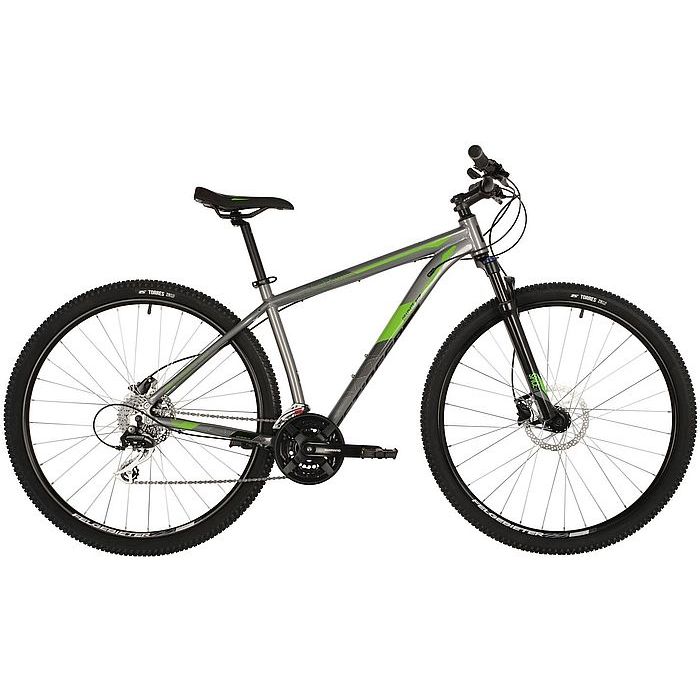 Велосипед STINGER Graphite Evo 29", Al, H-Disk Brake, 24-Speed (серый) (2021)