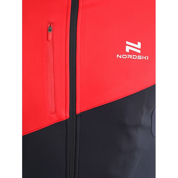 Куртка разминочная NORDSKI Premium (темно-синий/красный)