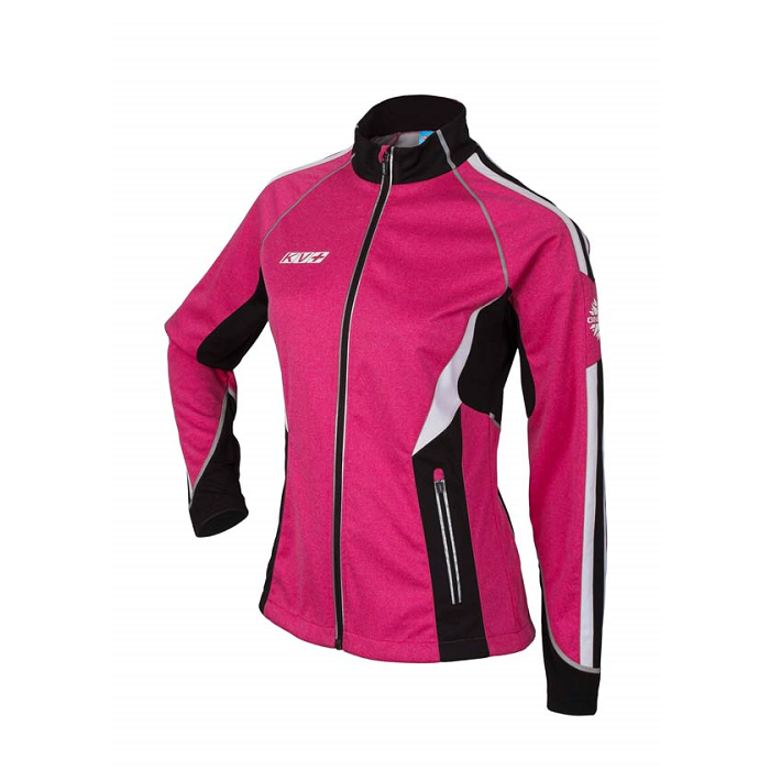 Куртка разминочная женская KV+ Ginevra (wind protection) (розовый)