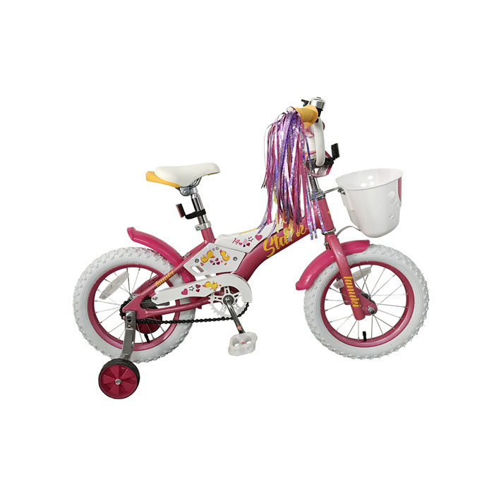 Велосипед STARK Tanuki 14 Girl (розовый/белый/желтый) (2019)