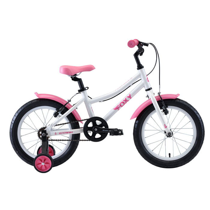 Велосипед STARK Foxy 16 Girl (белый/розовый) (2020)