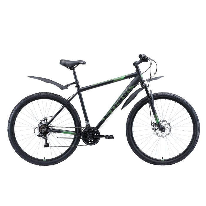 Велосипед STARK Tank 29.1 D (черный/зеленый) (2020)