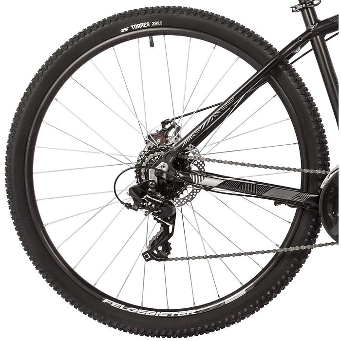 Велосипед STINGER Graphite STD 29&quot;, Al, M-Disk Brake, 24-Speed (черный) (2021)