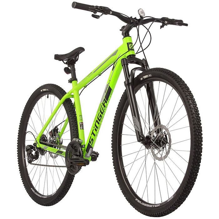 Велосипед STINGER Graphite STD 29&quot;, Al, M-Disk Brake, 24-Speed (зеленый) (2021)