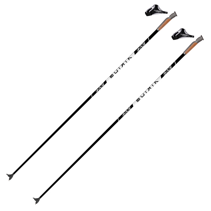 Лыжные палки KV+ (22P008) Viking (Карбон 70%) (черный)