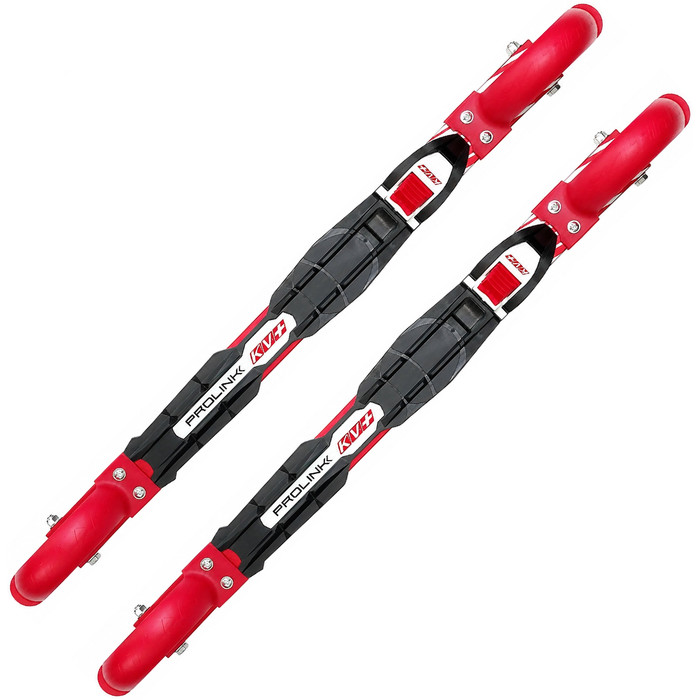 Лыжероллеры с креплениями SKI TIME Коньковые (550/100х24PU/82A) (белый/красный)