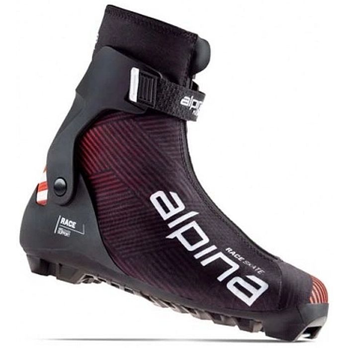 Лыжные ботинки ALPINA NNN Race Skate (5374-1K) (черный/красный)
