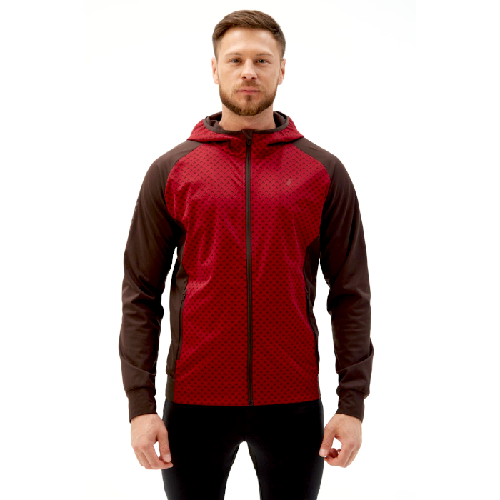 Куртка тренировочная BIVIUM СноуРан (бордовый/коричневый)