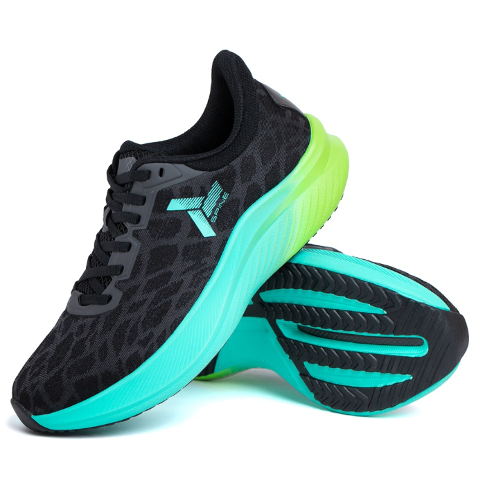 Кроссовки беговые SPINE Carbon Pro (M) (черный/голубой)