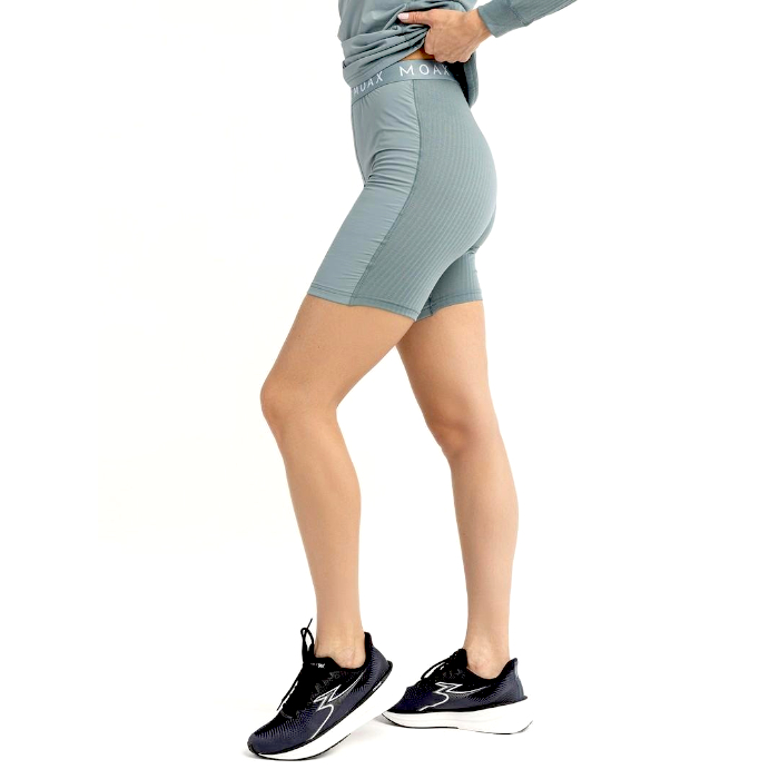 Боксеры женские MOAX Race Wind Long (серый/зеленый)