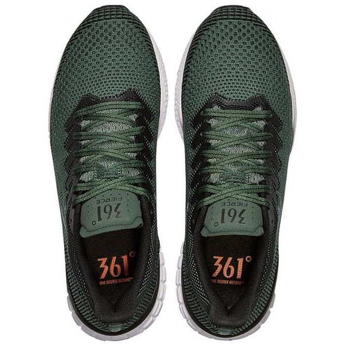 Кроссовки беговые 361° Fierce (зеленый/черный)