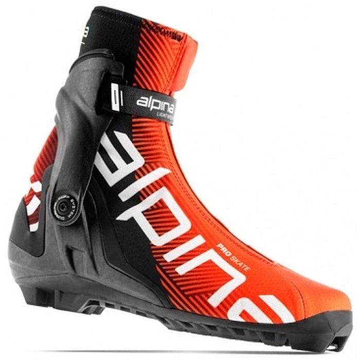 Лыжные ботинки ALPINA NNN Pro Skate (5366-7) (черный/красный)
