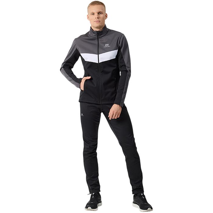 Костюм разминочный NORDSKI Base (черный/серый)