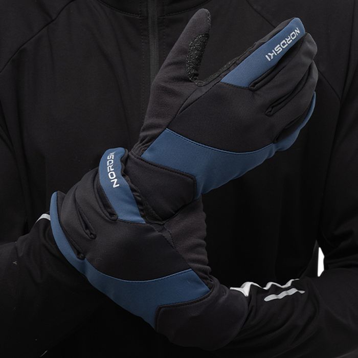 Перчатки лыжные NORDSKI Pro (черный/синий)