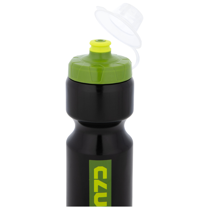 Фляга велосипедная CLUXX Ergo 750 (черный/зеленый)