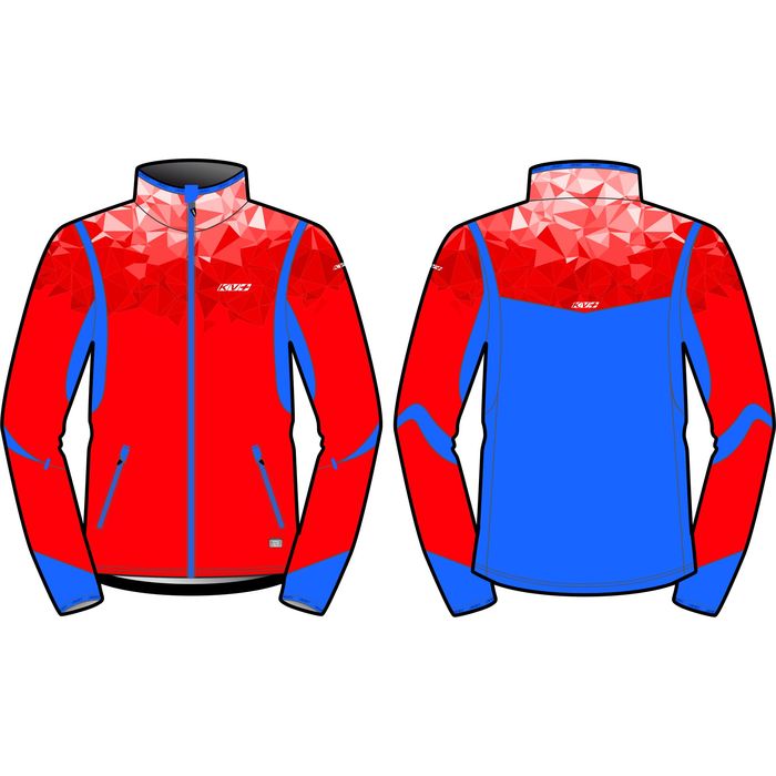 Куртка разминочная KV+  Tornado Jacket (синий/красный)