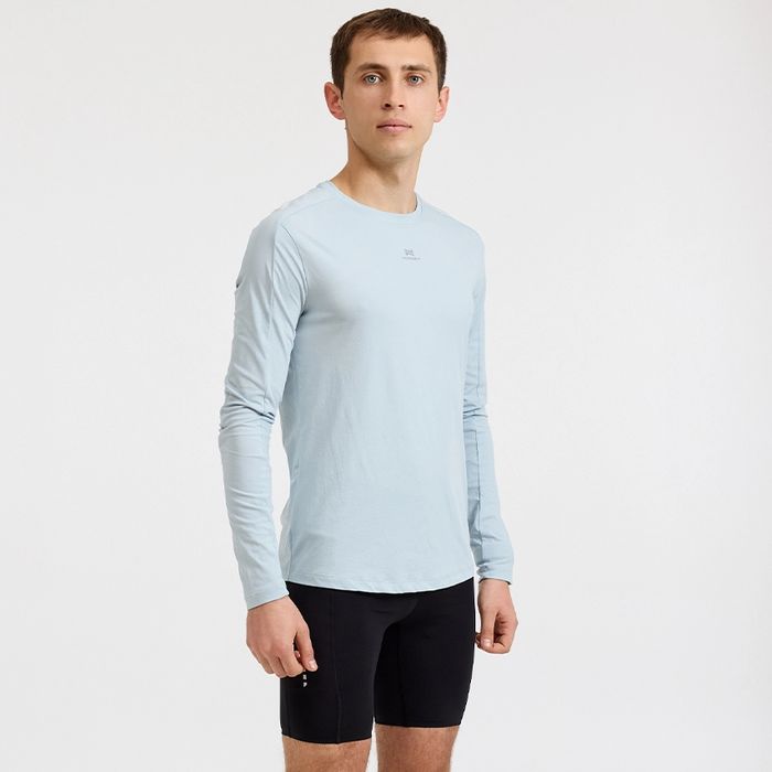 Лонгслив для бега NORDSKI Upcast (серый)