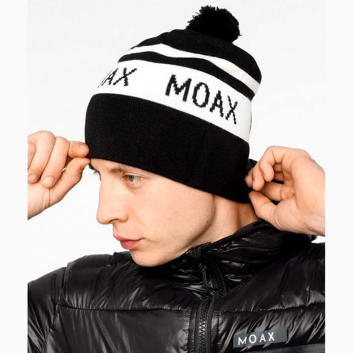 Шапка вязаная MOAX Team (черный/белый)