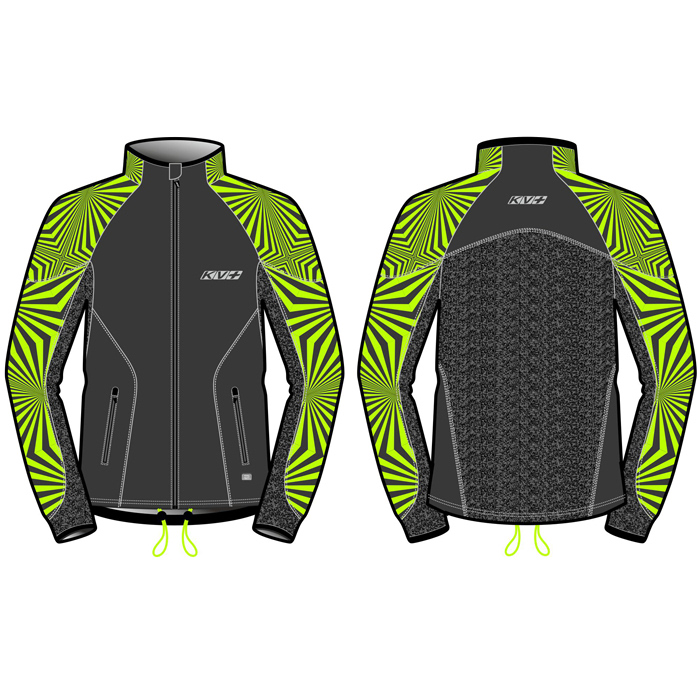 Куртка разминочная KV+ Lahti Jacket (черный/зеленый)