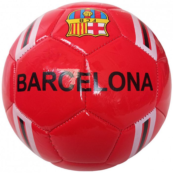 Мяч футбольный MEIK Barcelona (№5, PVC 1,7 мм, 305 гр., маш. сш.) (красный)