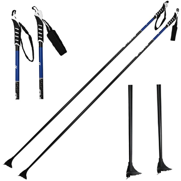 Лыжные палки ONSKI (Z60423) Sport Carbon (Карбон 40%+Стекло 60%) (красный/белый)