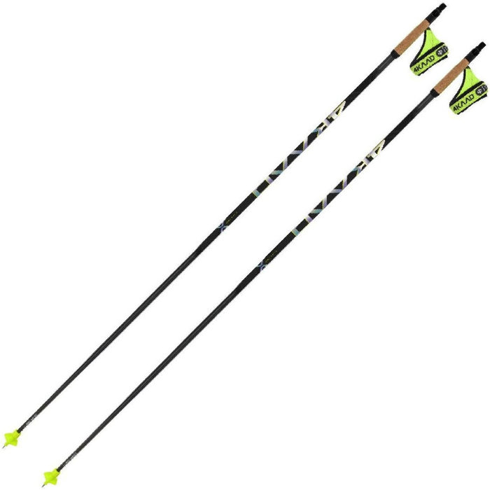 Лыжные палки 4KAADBlackcode X Hologram Ultimate 2 разборные (Карбон 100%) (черный)